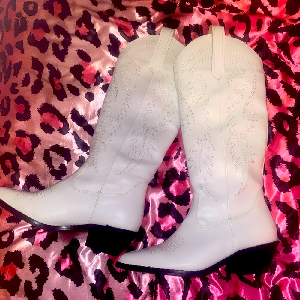 White cowboy boots